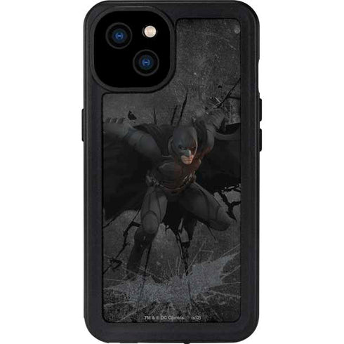 DC Comics The Dark Knight in Action iPhone 15 Plus Waterproof Case
